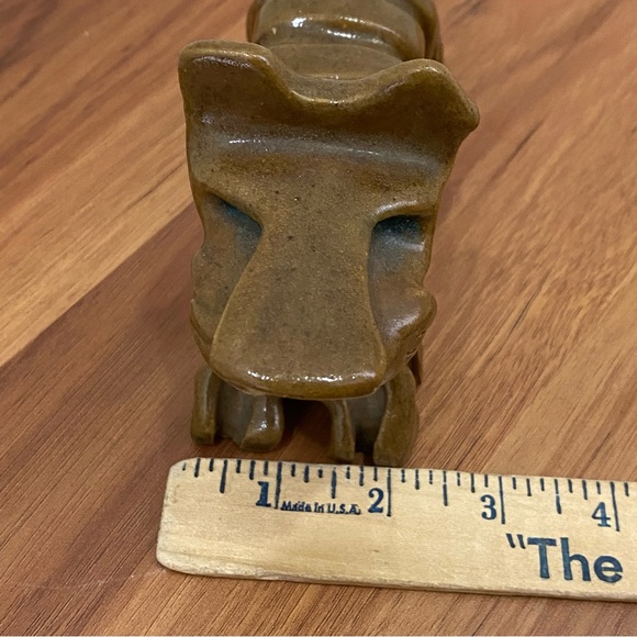 Unique Vintage MCM Hobbyist Ceramic Art Pottery Scottish Terrier Dog Sculpture - Picture 9 of 16